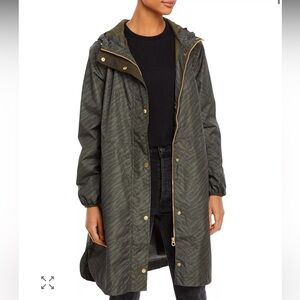 Joules Hooded Cape Jacket in Olive Size 2